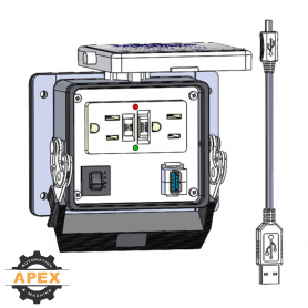 MENCOM | GF-USB-AFMM-06-R-32 | Panel Interface Connector