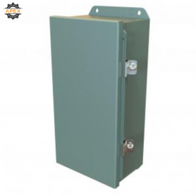 HAMMOND | HJ1264HLP | N4,12 J BOX HINGED - 12X6X4 - STEEL/GR