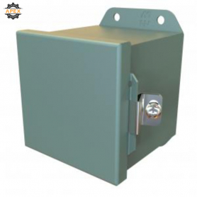 HAMMOND | HJ444HLP | N4,12 J BOX HINGED - 4X4X4 - STEEL/GRAY