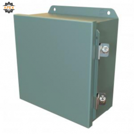 HAMMOND | HJ884HLP | N4,12 J BOX HINGED - 8X8X4 - STEEL/GRAY