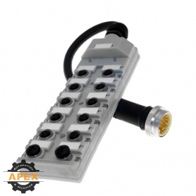MENCOM | JDC-24N-219-M003 | M12 JUNCTION BLOCK WITH HR PLUG
