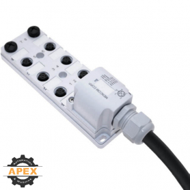 MENCOM | JDC-85P-219-C100 | M12 JUNCTION BLOCK WITH HR CABLE