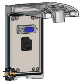 MENCOM | LP1-DB9-RJ45 | LOW PROFILE PANEL CONNECTOR