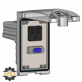 MENCOM | LP1-DP1-DB9 | LOW PROFILE PANEL CONNECTOR