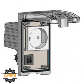 MENCOM | LP1-EP-R | LOW PROFILE PANEL CONNECTOR