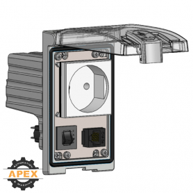 MENCOM | LP1-EP-RJ45-R | LOW PROFILE PANEL CONNECTOR