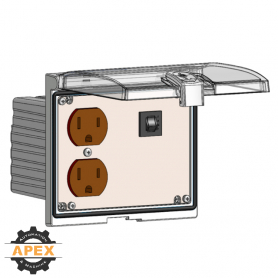 MENCOM | LP3-DP-R | LOW PROFILE PANEL CONNECTOR