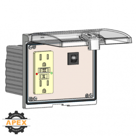 MENCOM | LP3-GF-15R | LOW PROFILE PANEL CONNECTOR