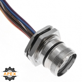 MENCOM | MCV-12FR-2M-BM | M23 MALE RECEPTACLE