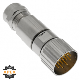 MENCOM | MCV-12MP-FW-CC | M23 MALE FIELD WIREABLE PLUG