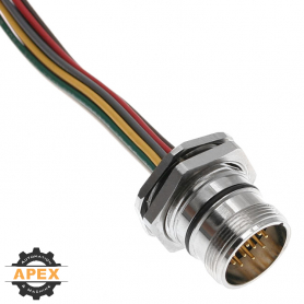 MENCOM | MCV-12MR-1M-BM | M23 MALE RECEPTACLE