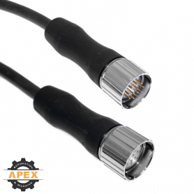 MENCOM | MCV-16MFPX-2M-C010 | M23 MALE/FEMALE CORDSET