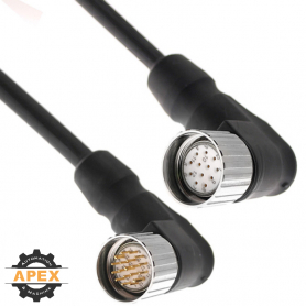 MENCOM | MCV-17MFPX-5M-R-C010 | M23 MALE/FEMALE CORDSET