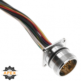 MENCOM | MCV-19MR-0.3M-PM27 | M23 MALE RECEPTACLE