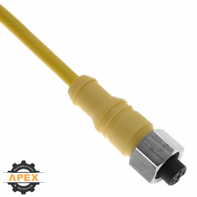 MENCOM | MDCP-4FP-2M-SS | MDC (M12) FEMALE CORDSET