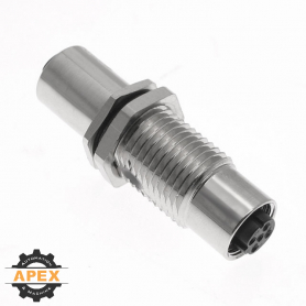 MENCOM | MDE45-4FFR-TM | M12 D-CODED ETHERNET RECEPTACLE