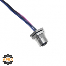 MENCOM | MDE45-4FR-BM-E45 | M12 D-CODED ETHERNET RECEPTACLE