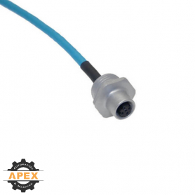 MENCOM | MDE45-4FR-M20-1M | M12 D-CODED ETHERNET RECEPTACLE