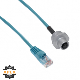 MENCOM | MDE45-4FR-RJ45-2-2M | M12 D-CODED RECEPTACLE