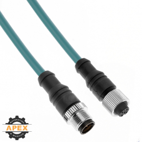 MENCOM | MDE45-4MMP-10M | M12 D-CODED ETHERNET CORDSET