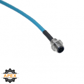 MENCOM | MDE45-4MR-4-1M | M12 D-CODED ETHERNET RECEPTACLE