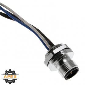 MENCOM | MDE45-4MR-PG9-E45 | M12 D-CODED ETHERNET RECEPTACLE