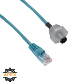 MENCOM | MDE45-4MR-RJ45-2-2M | M12 D-CODED RECEPTACLE