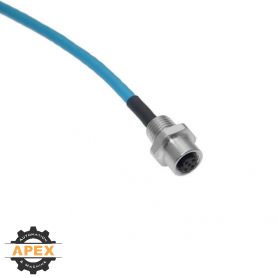 MENCOM | MDE45-8FR-4-1M | M12 FEMALE ETHERNET RECEPTACLE