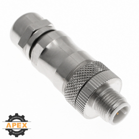 MENCOM | MDE45M-4MP-FW | M12 D-CODED ETHERNET PLUG