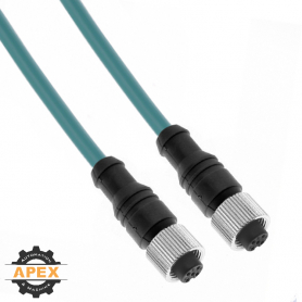 MENCOM | MDE45P-8FFP-10M | M12 ETHERNET CORDSET