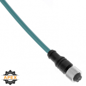 MENCOM | MDE45PB-8FP-1M | M12 A-CODED ETHERNET CORDSET