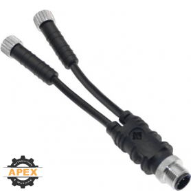 MENCOM | MDNT-3YFF-2M | MDC (M12) TO M8 "Y" CORDSET