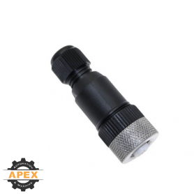 MENCOM | MEC-4FP-FW07 | MEC (M12) FEMALE FIELD WIREABLE PLUG