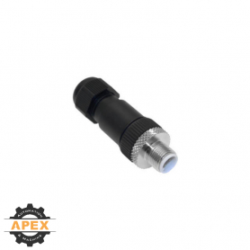 MENCOM | MEC-5MP-FW09 | MEC (M12) MALE FIELD WIREABLE PLUG