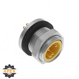 MENCOM | MIN-4MR-BM-PCB | MIN SIZE I (7/8") MALE RECEPTACLE