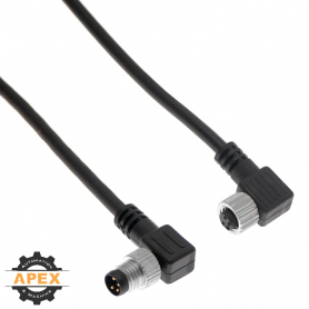 MENCOM | NAN-T-3MFP-1M-R | NAN (M8) THREAD-ON M/F CORDSET