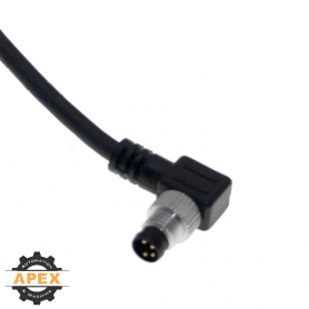 MENCOM | NAN-T-4MP-2M-R | NAN (M8) THREAD-ON MALE CORDSET