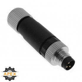 MENCOM | NAN-T-4MP-FW-ST | NAN (M8) MALE FIELD WIREABLE PLUG