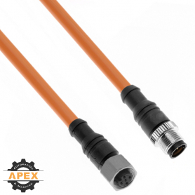 MENCOM | PBDC-4MFPX-1M-SS | PROFIBUS PA (M12) M/F CORDSET