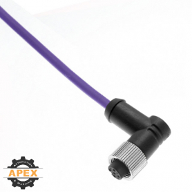 MENCOM | PBEC-3FP-1M-R | PROFIBUS DP (M12) FEMALE CORDSET