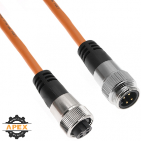 MENCOM | PBIN-4MFPX-10M-SS | PROFIBUS PA (7/8") M/F CORDSET