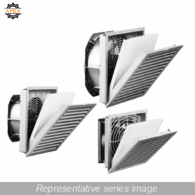 297CFM SLIMLINE FILTER FAN, 24VDC N12 - LT. GRAY