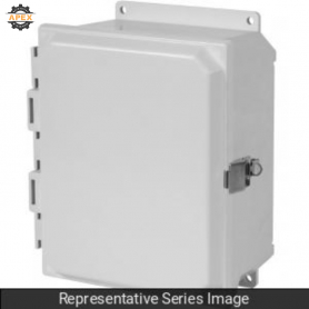 N4X CLEAR DOOR SNAP LATCH W/FEET - 10 X 8 X 4 - FIBERGLASS