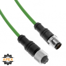 MENCOM | PND45-4MFPS-5M | M12 D-CODED ETHERNET CORDSET