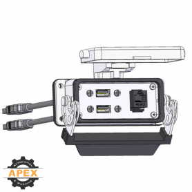 MENCOM | RJ45-2USB-03-16LS | PANEL INTERFACE CONNECTOR