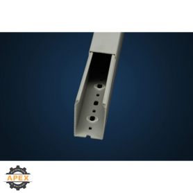 IBOCO | TSH-1522G | SOLID DUCT  1 1/2 X 2 1/4 - GREY W/ HOLE