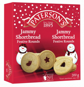 PATERSONS STRAWBERRY JAM ROUNDS CRT 200g x 14
