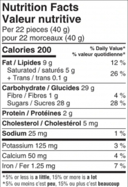 WATERBRIDGE SNOWBITES SUR 150G X 15