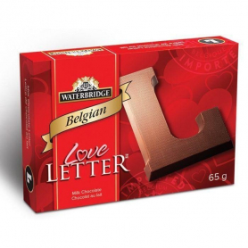 WB VDAY BELGIAN LOVE LETTERS MILK 65G X 80