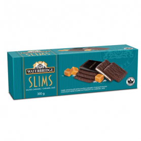 WB SLIMS CARAMEL & SEA SALT CARTON 300G X 16